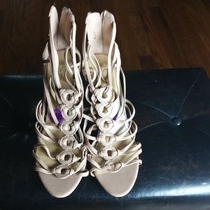 Jessica Simpson Tan Sandal Heels